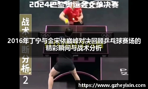 2016年丁宁与金宋依巅峰对决回顾乒乓球赛场的精彩瞬间与战术分析